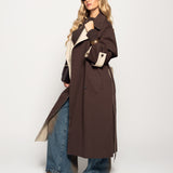 Gabardine Ti.Amo Contraste Castanho