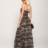 Vestido Ti.Amo Off Shoulder Camuflado