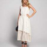 Vestido Ti.Amo Polka Dot Barra Efeito Cetim