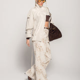 Calça Ti.Amo De Ganga Wide Leg Jacquard