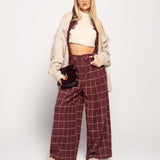 Calça Pantalona Ti.Amo Xadrez