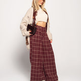 Calça Pantalona Ti.Amo Xadrez