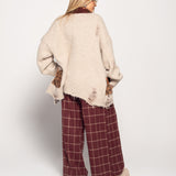 Calça Pantalona Ti.Amo Xadrez