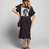 Vestido Ti.Amo Estampado Tipo Quadro
