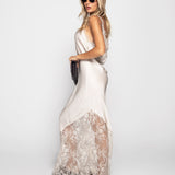 Vestido Longo Em Viscose