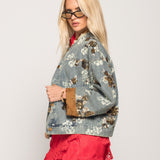 Casaco Ti.Amo De Ganga Aplicações Missangas Douradas