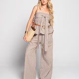 Twinset Ti.Amo Quadriculado Bicolor Top + Calça