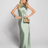 Glamour Long Halter Dress