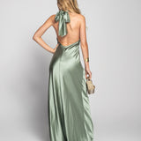 Glamour Long Halter Dress