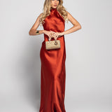 Glamour Long Halter Dress