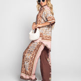Twinset Ti.Amo Acetinado Com Estampado Beach Mood