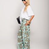 Calça De Felpa Camo Print