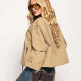 Casaco Ti.Amo Gola Efeito Pele Crocodilo