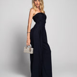 Jumpsuit Ti.Amo Off Shoulder Com Pregas E Cinto