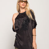 T-Shirt Ti.Amo Jacquard Com Bordados