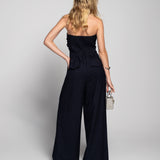 Jumpsuit Ti.Amo Off Shoulder Com Pregas E Cinto