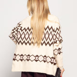 Casaco Ti.Amo De Malha Losângulos Natalícios