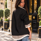 Blazer Ti.amo Efeito Camisa Tartan