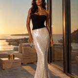 Saia Ti.Amo Longa Glamour Lantejoulas