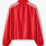 Bomber Ti.Amo Polka Dot & Listra Tripla Com Guipura