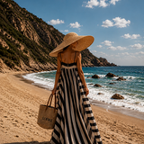 Vestido Ti.Amo Oversize Riscas Verticais VS Horizontais