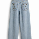 Calça Ti.Amo De Ganga Aplicações Metálicas