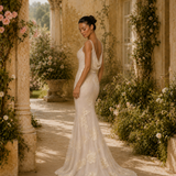 Vestido Longo Glamou Jacquard Com Transparência