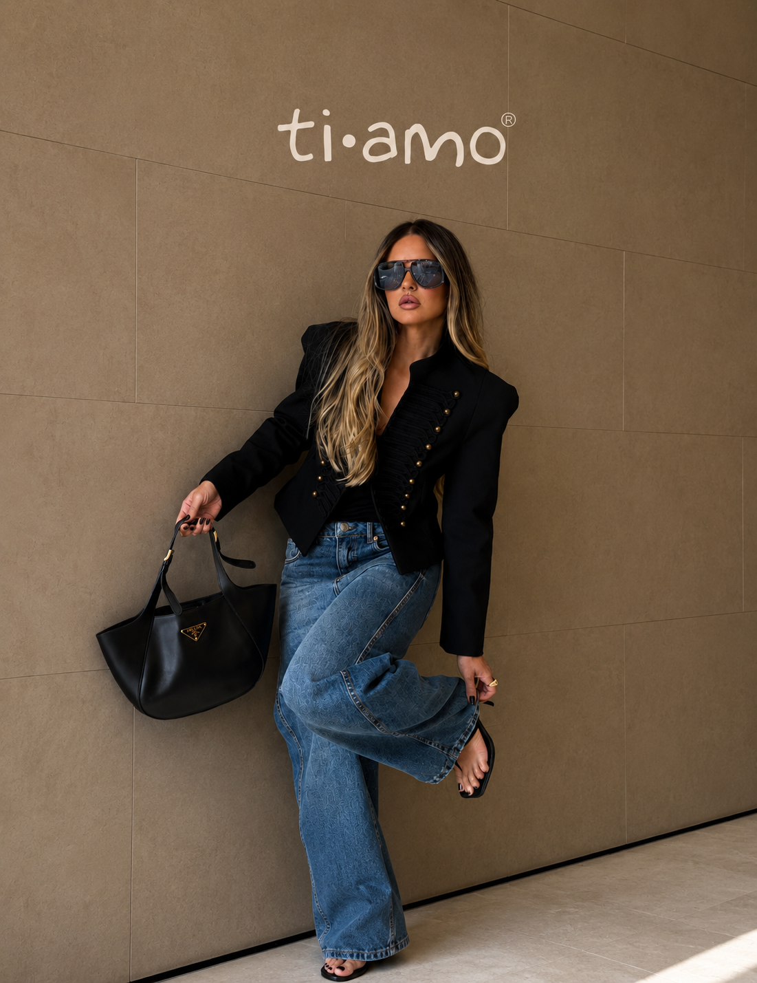 Casaco Ti.Amo Crooped Estilo Militar