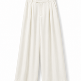 Calça Ti.Amo Mistura De Linho Cruzada Pregas Frontais