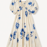 Vestido Ti.Amo Estampado Floral & Mangas Bufantes