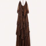 Vestido Ti.Amo Efeito Ondas De Guipura