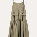 Vestido Ti.Amo Midi Com Efeito Colete
