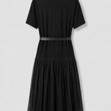 Vestido Ti.Amo Mistura De Tecidos