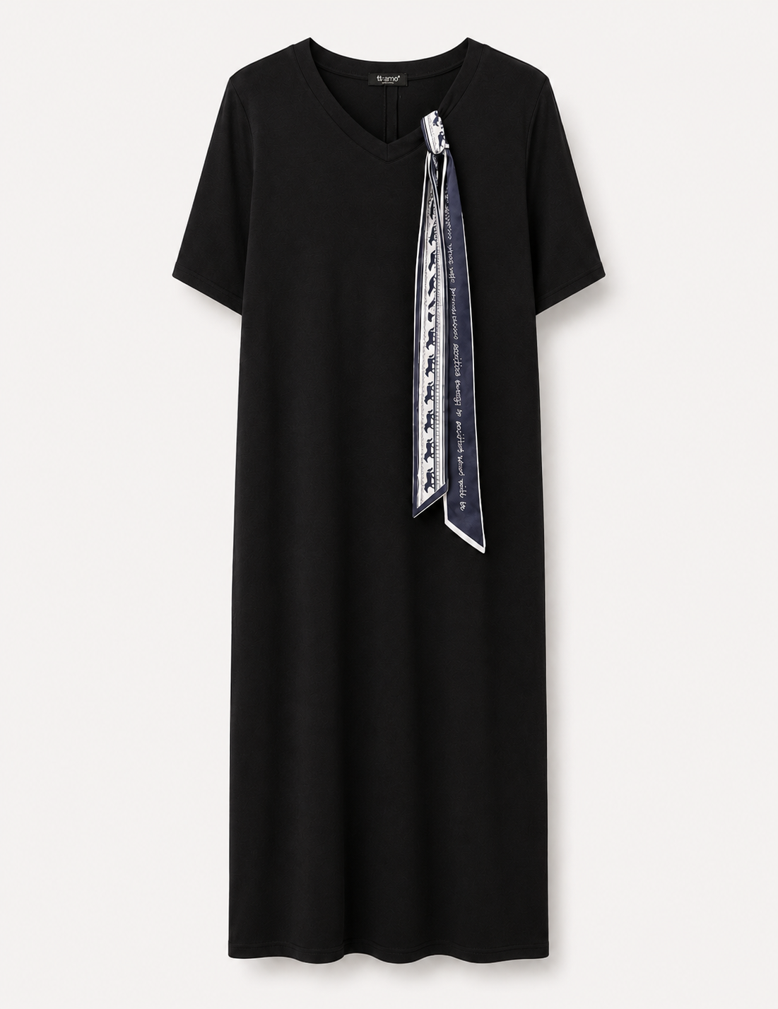 Vestido Ti.Amo De Algodão Decote Em Bico