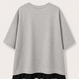 T-Shirt Ti.Amo Com Laços Guipura Aplicados