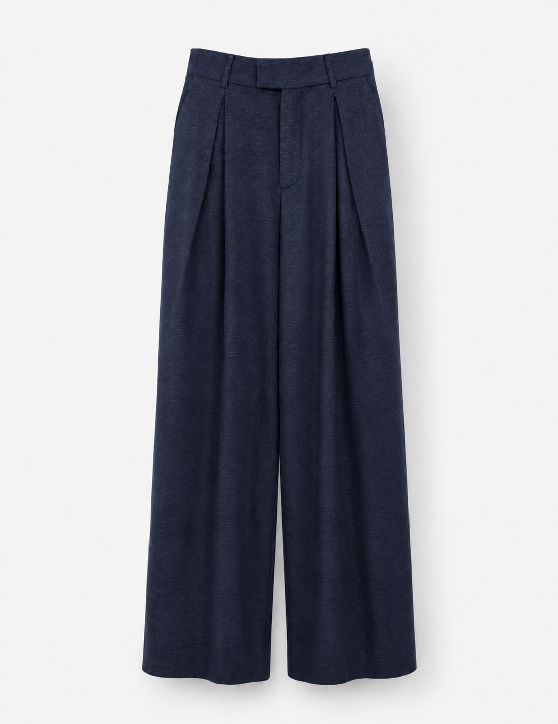 Calça Ti.Amo Mistura De Linho Cruzada Pregas Frontais