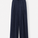 Calça Ti.Amo Mistura De Linho Cruzada Pregas Frontais