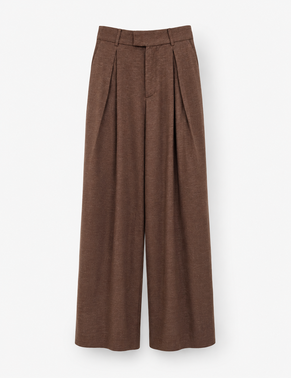 Calça Ti.Amo Mistura De Linho Cruzada Pregas Frontais