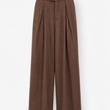 Calça Ti.Amo Mistura De Linho Cruzada Pregas Frontais