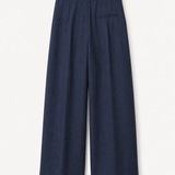 Calça Ti.Amo Mistura De Linho Cruzada Pregas Frontais