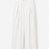 Calça Ti.Amo Mistura De Linho Cruzada Pregas Frontais