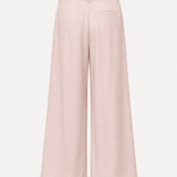 Calça Ti.Amo Mistura De Linho Bordado Na Cintura