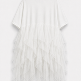 T-Shirt Ti.Amo Com Tule Incorpado