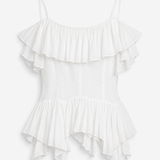 Top Ti.Amo Off Shoulder Folhos Drapeados