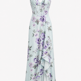 Vestido Longo Glamour Estampado Floral