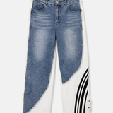 Calça Ti.Amo Com Mistura De Ganga & Três Listas