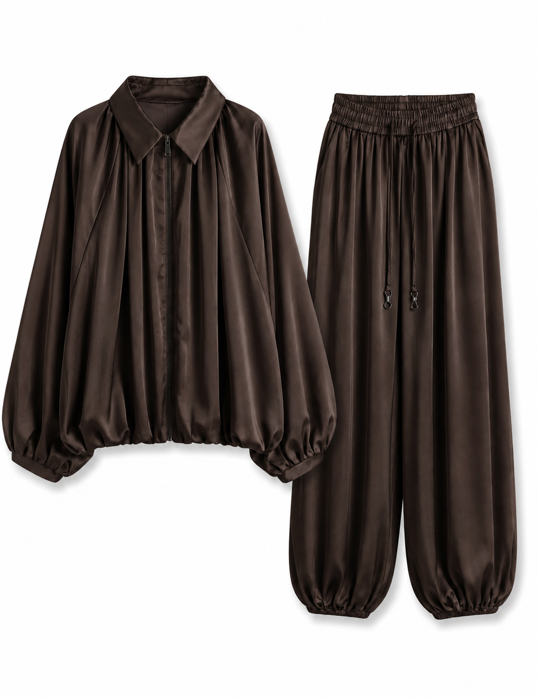 Twinset Ti.Amo Acetinado Bomber + Calça
