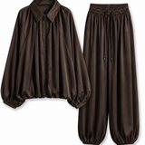 Twinset Ti.Amo Acetinado Bomber + Calça