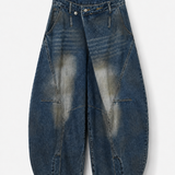 Calça Ti.Amo De Ganga Assimétrica Com Efeito Invertido