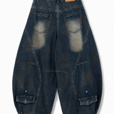 Calça Ti.Amo De Ganga Assimétrica Com Efeito Invertido
